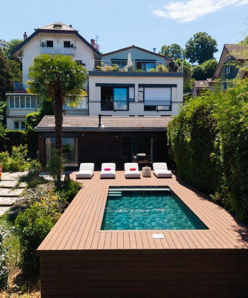 PISCINE TERRASSE JARDIN THONON